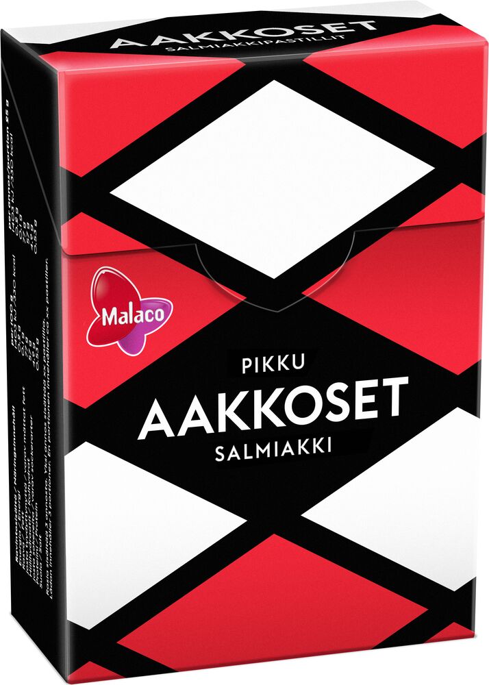 Malaco Aakkoset Pikku Salmiakki Pastillen 75g