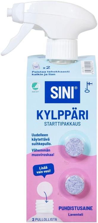 Sini Badezimmerreiniger, Startpaket – Flasche + 2 Tabletten