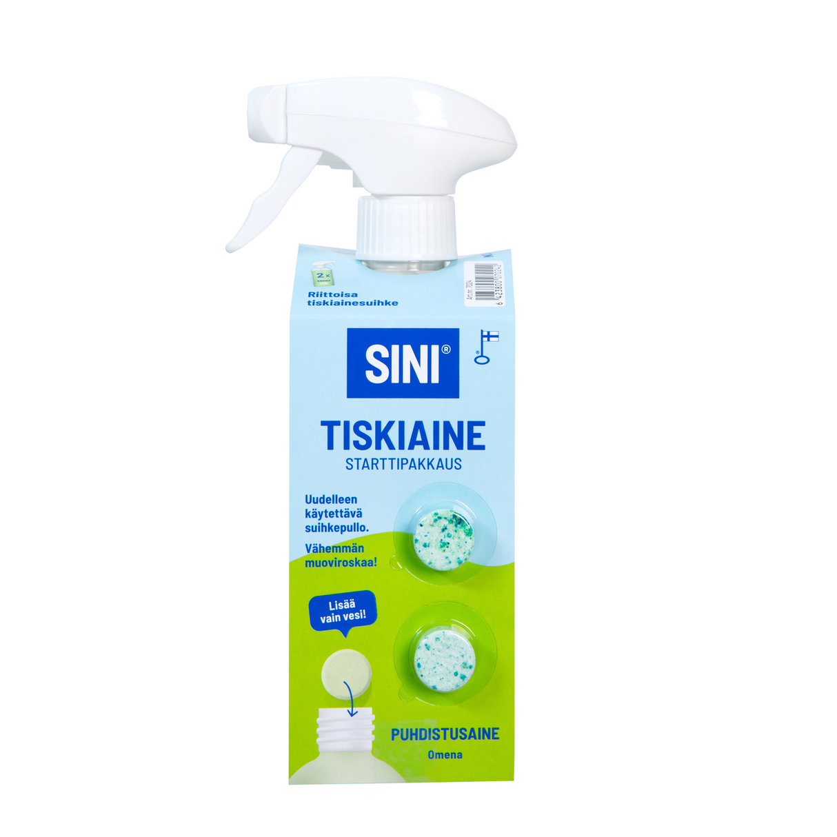 Sini Tiskiaine - Startpaket, Flasche + 2 Reinigungstabletten