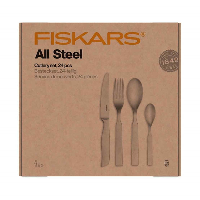 Fiskars All Steel Besteckset 24 Teile