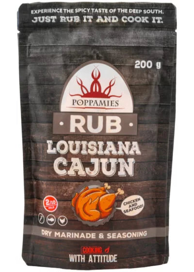 Poppamies Rub Louisiana Cajun spice mix 200g