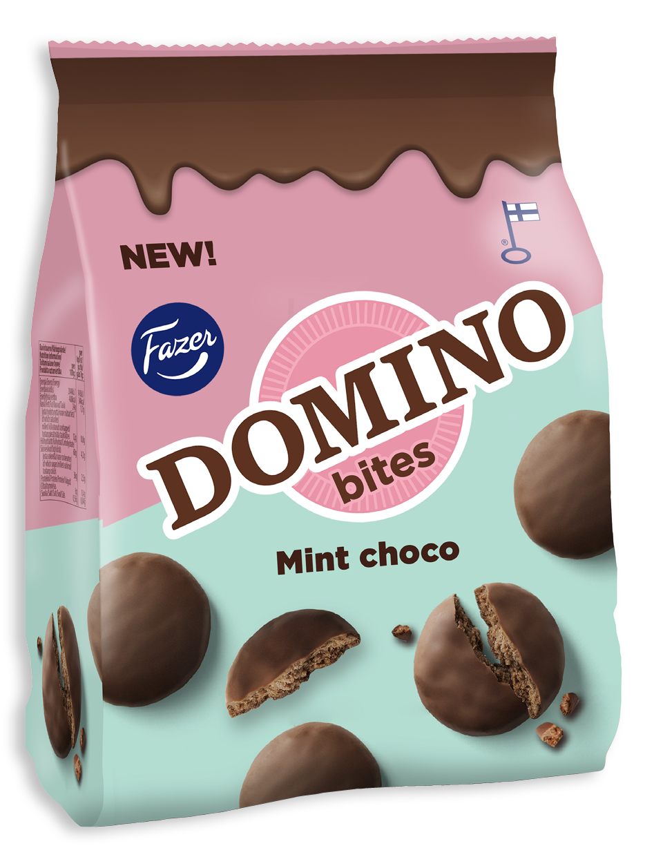 Fazer Domino Bites Mint Choco godiskaka 185g