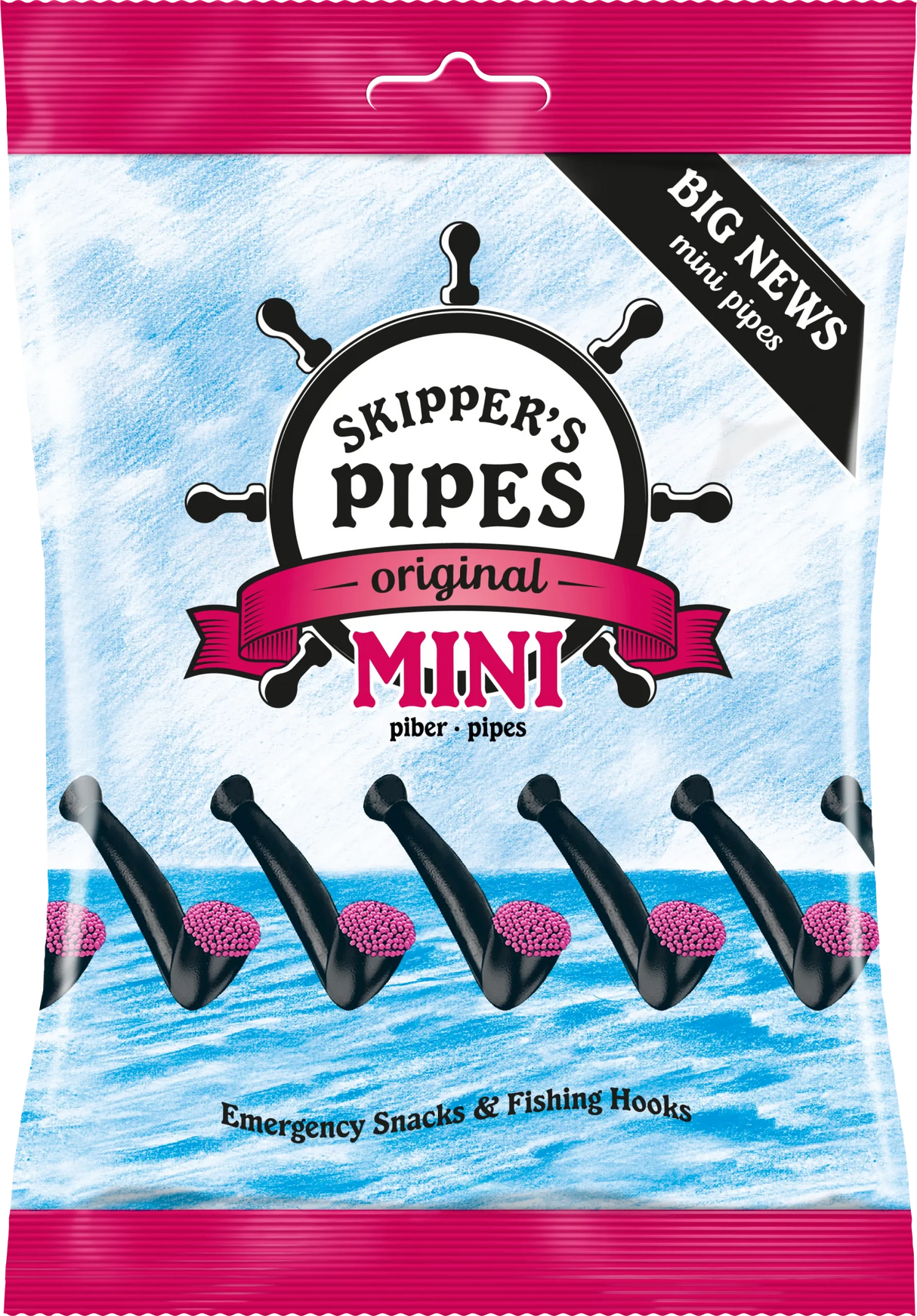 Skipper's Mini Pipes Original lakrits godis 192g