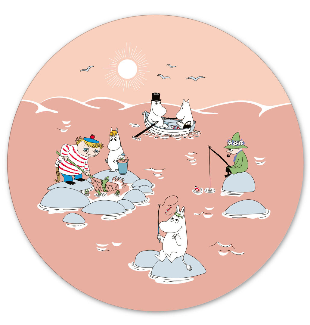 Moomin Coaster/Serving Tray "Fishing"