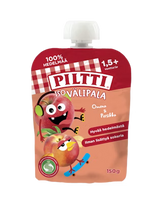 6 x Piltti Iso Snack 150g Apple-Peach 2+ years sachet