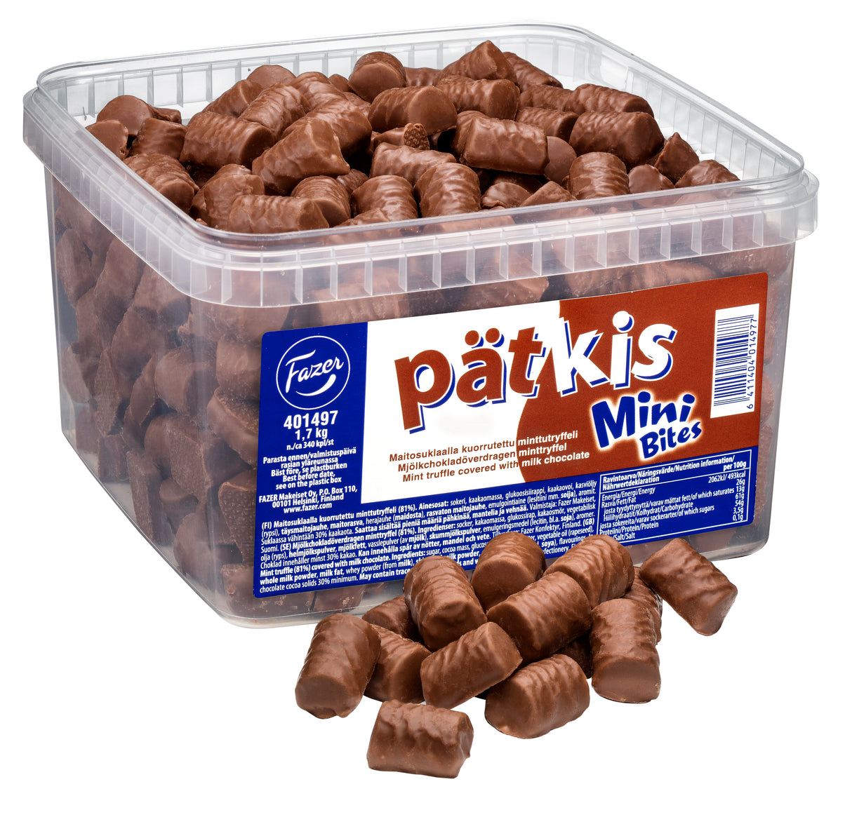 Fazer Pätkis Mini Bites minttutryffeli suklaa 1,7kg