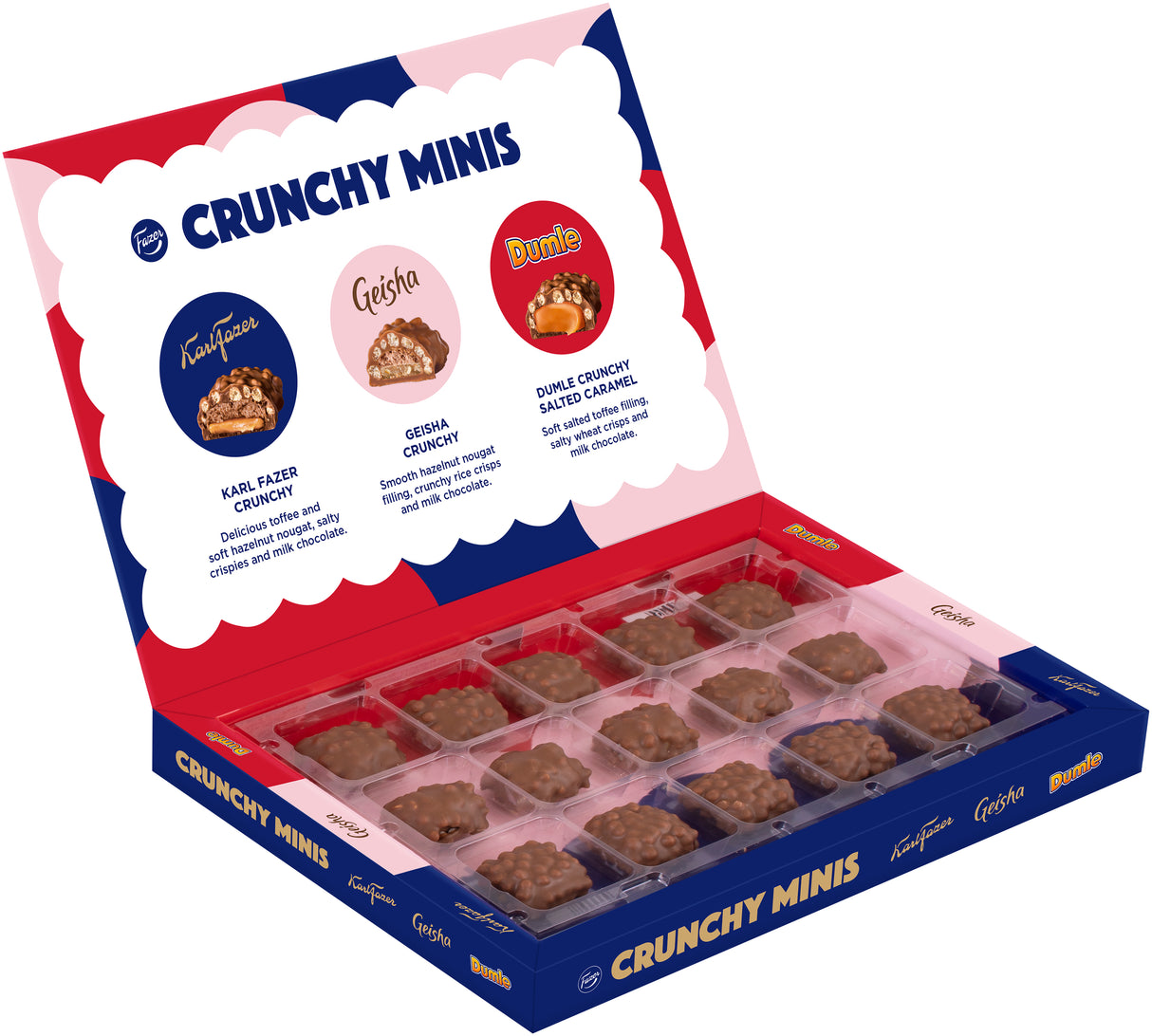 Fazer Crunchy Minis chocolate bites 148g