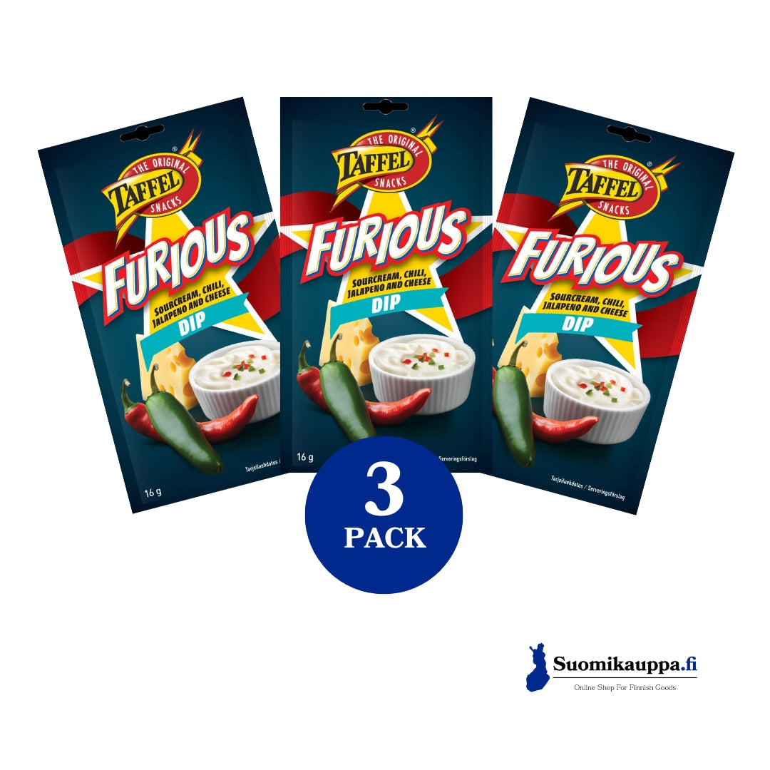 Taffel Furious Dippimauste 16g 3-PACK