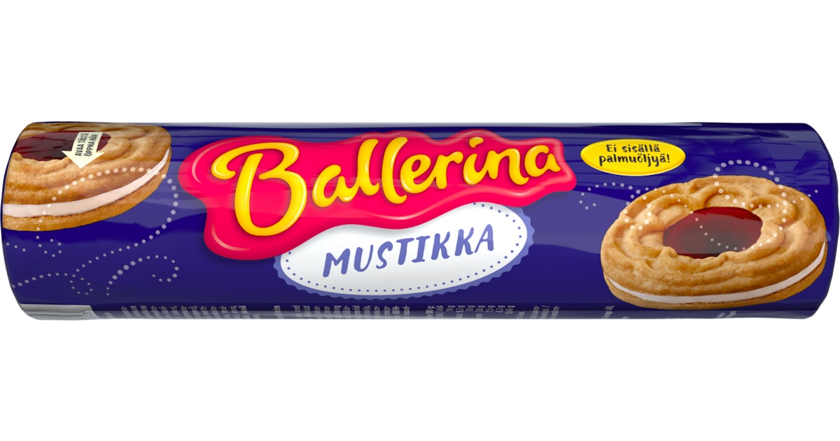 Kantolan Ballerina mustikka täytekeksi 190g