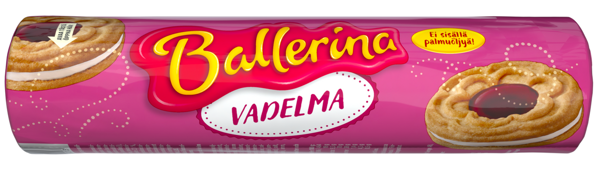 Kantolan Ballerina raspberry filled biscuit 190g