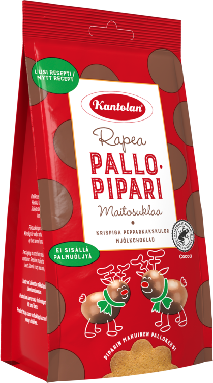 Kantolan Pallopipari Milchschokolade Lebkugeln 150g