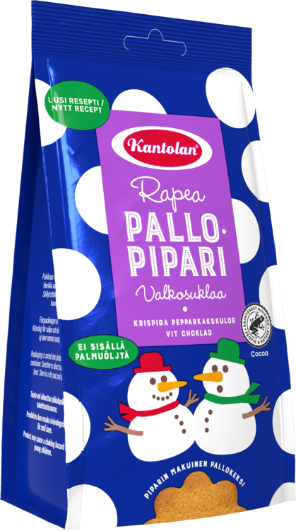 Kantolan Pallopipari valkosuklaa piparkakkupallo 150g