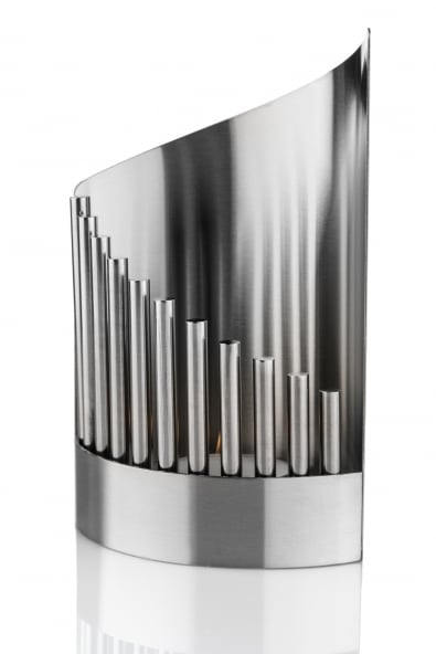 Northern lights candle lantern, matte