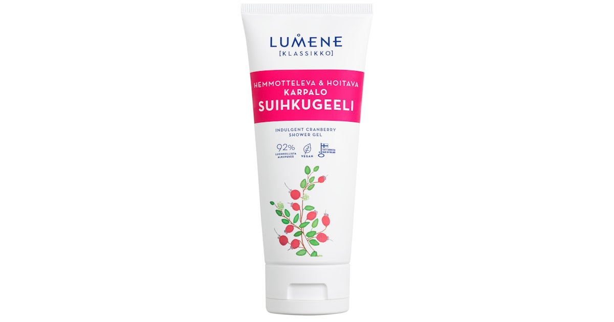 Lumene Klassikko PAMPERING & CARE Cranberry Shower Gel 200ml