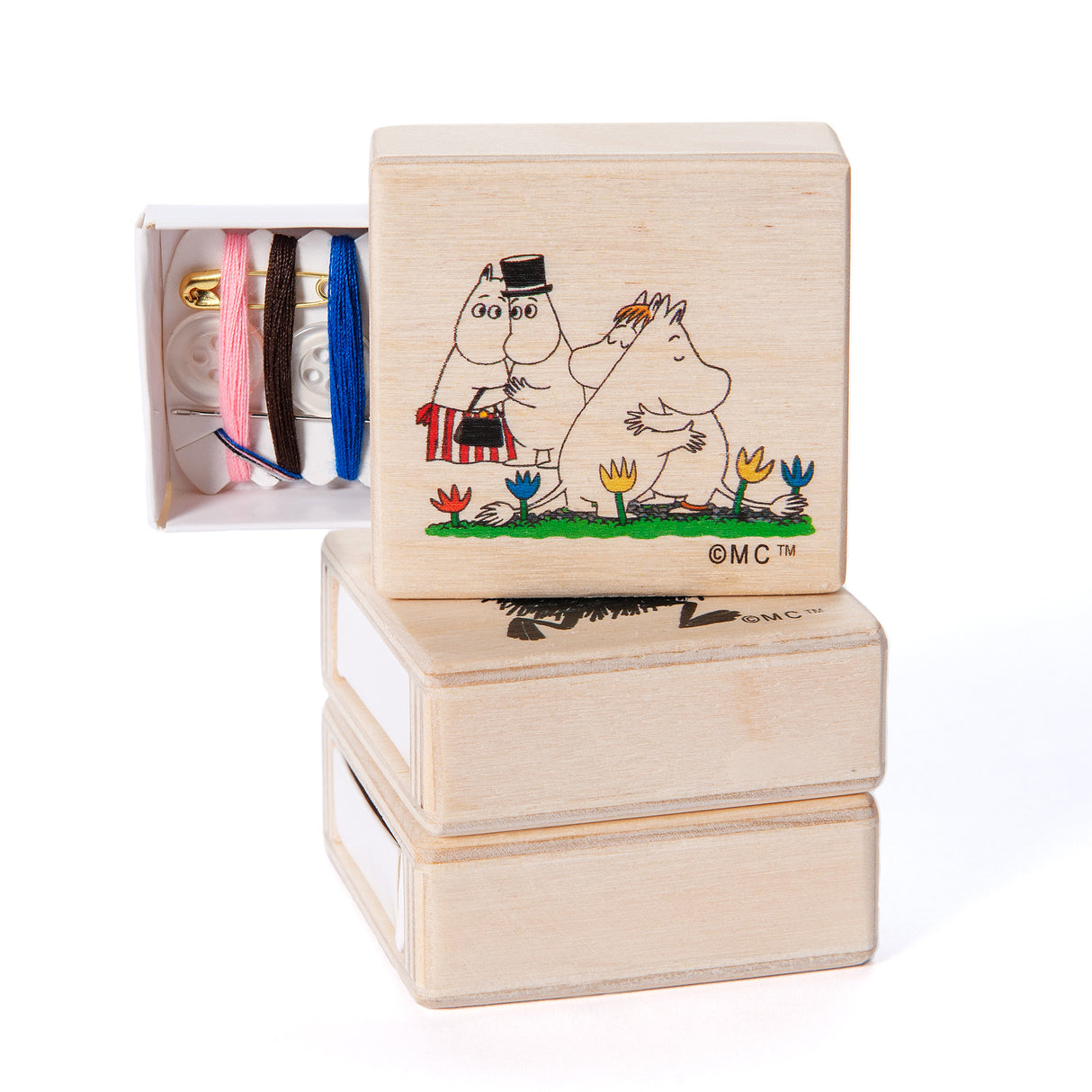 Moomin sewing sets, 4 different types