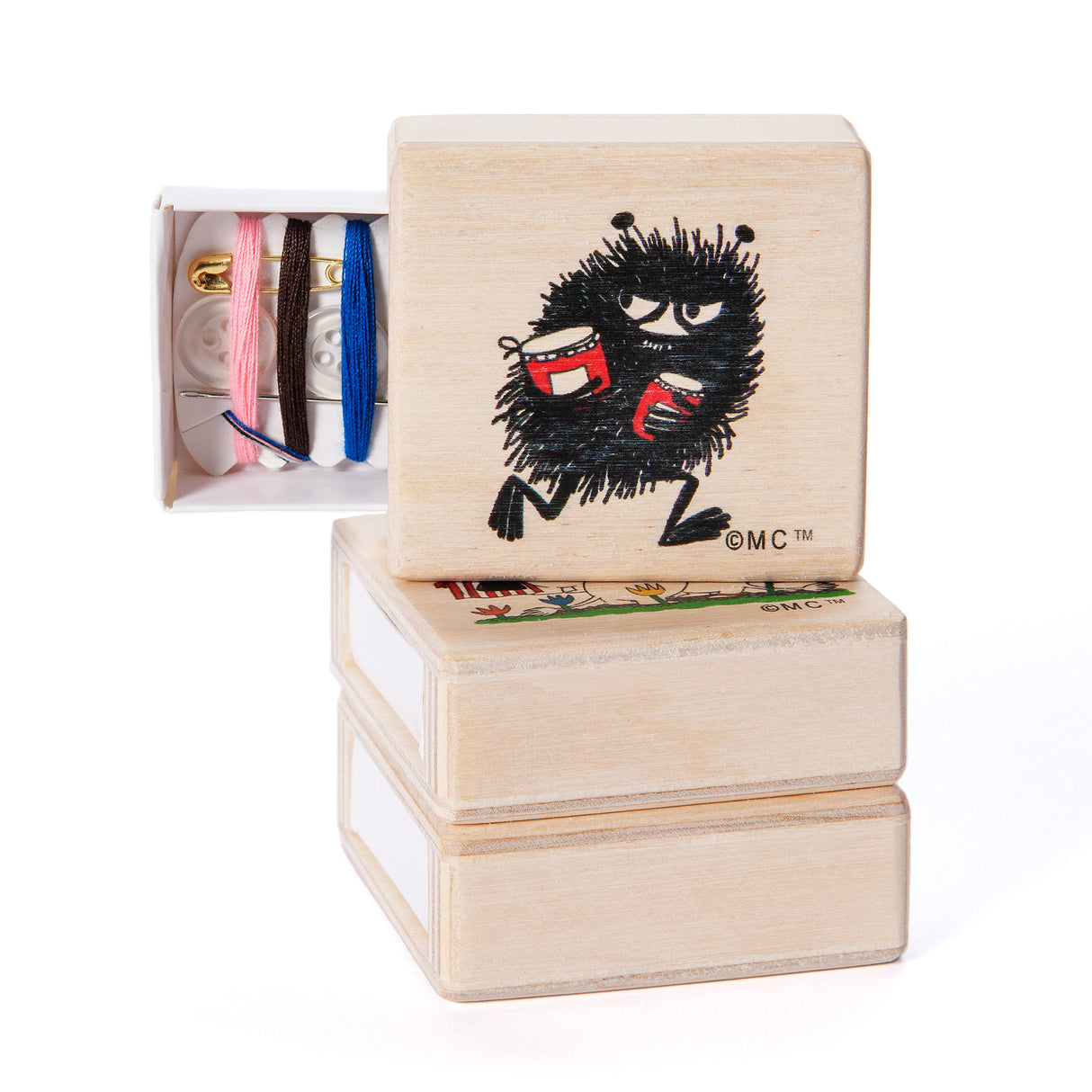 Moomin sewing sets, 4 different types