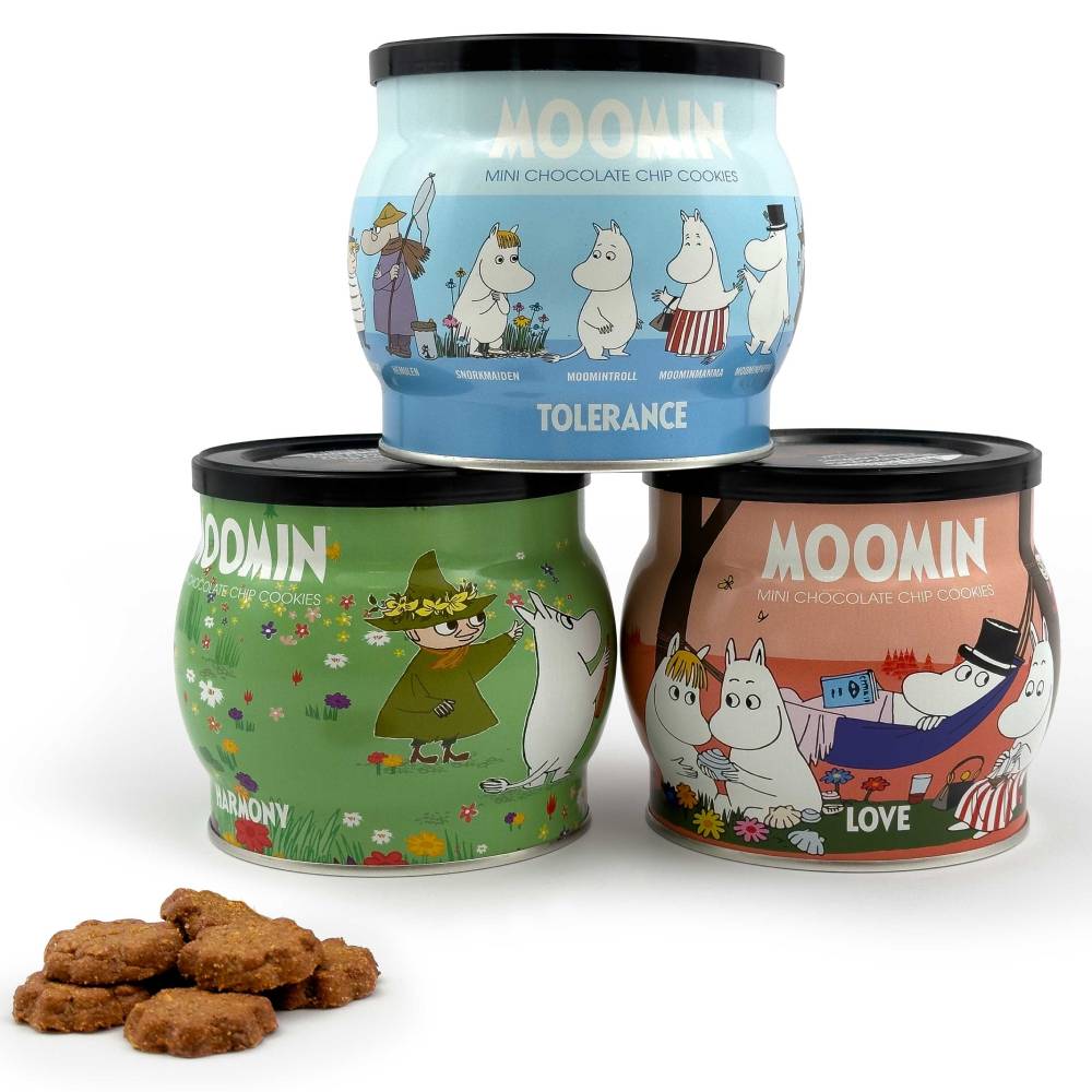 ムーミン チョコチップクッキー ブリキ缶入り 200g – Suomikauppa.fi