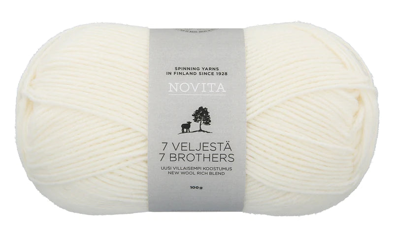 Novita 7 brothers 100g white