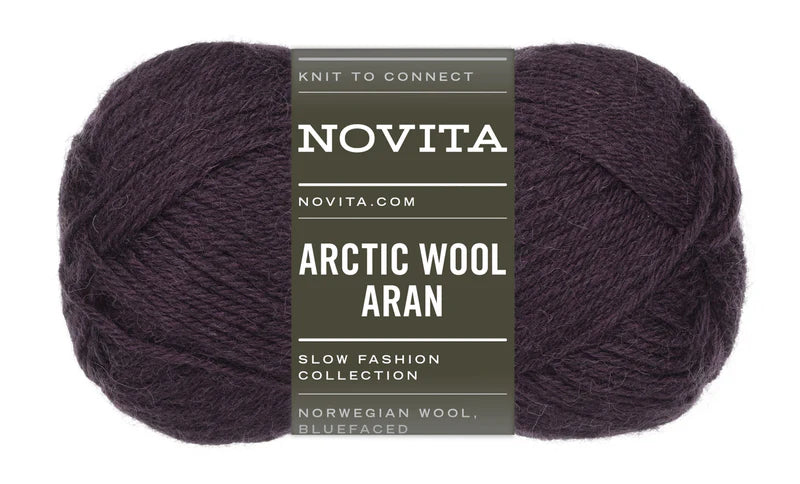 Novita Arctic Wool Aran 100g jäämarja