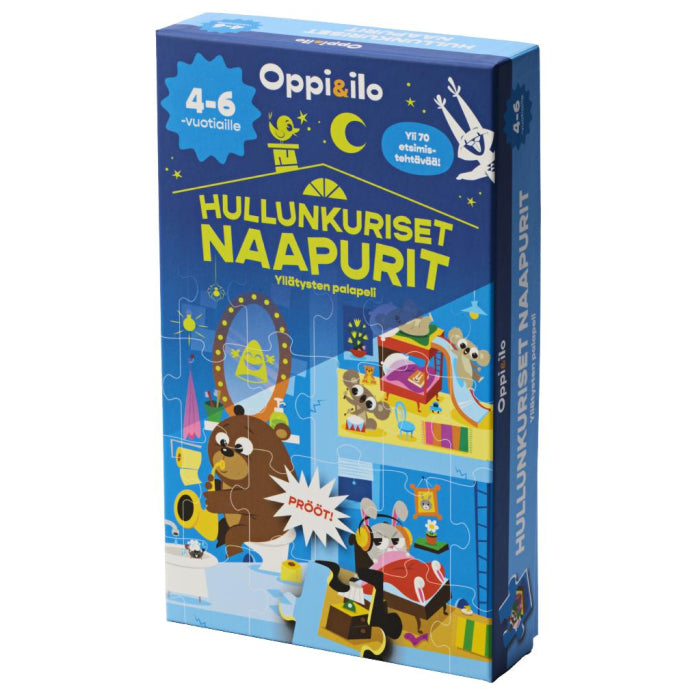 Oppi&ilo - Crazy Neighbors - search puzzle 4-6 years