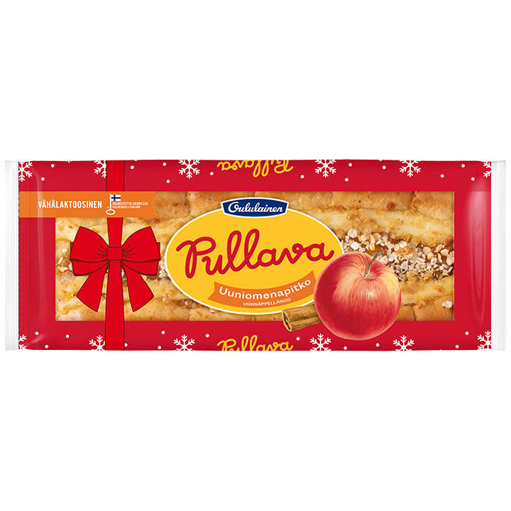Oululainen Pullava Baked apple sweet loaf 400g, seasonal taste