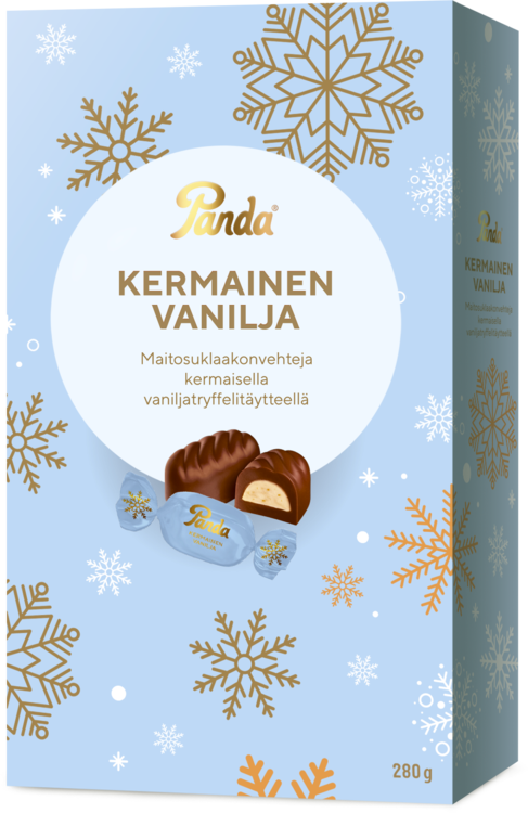 Panda kermainen vanilj mjölkchokladkonfekt 280g