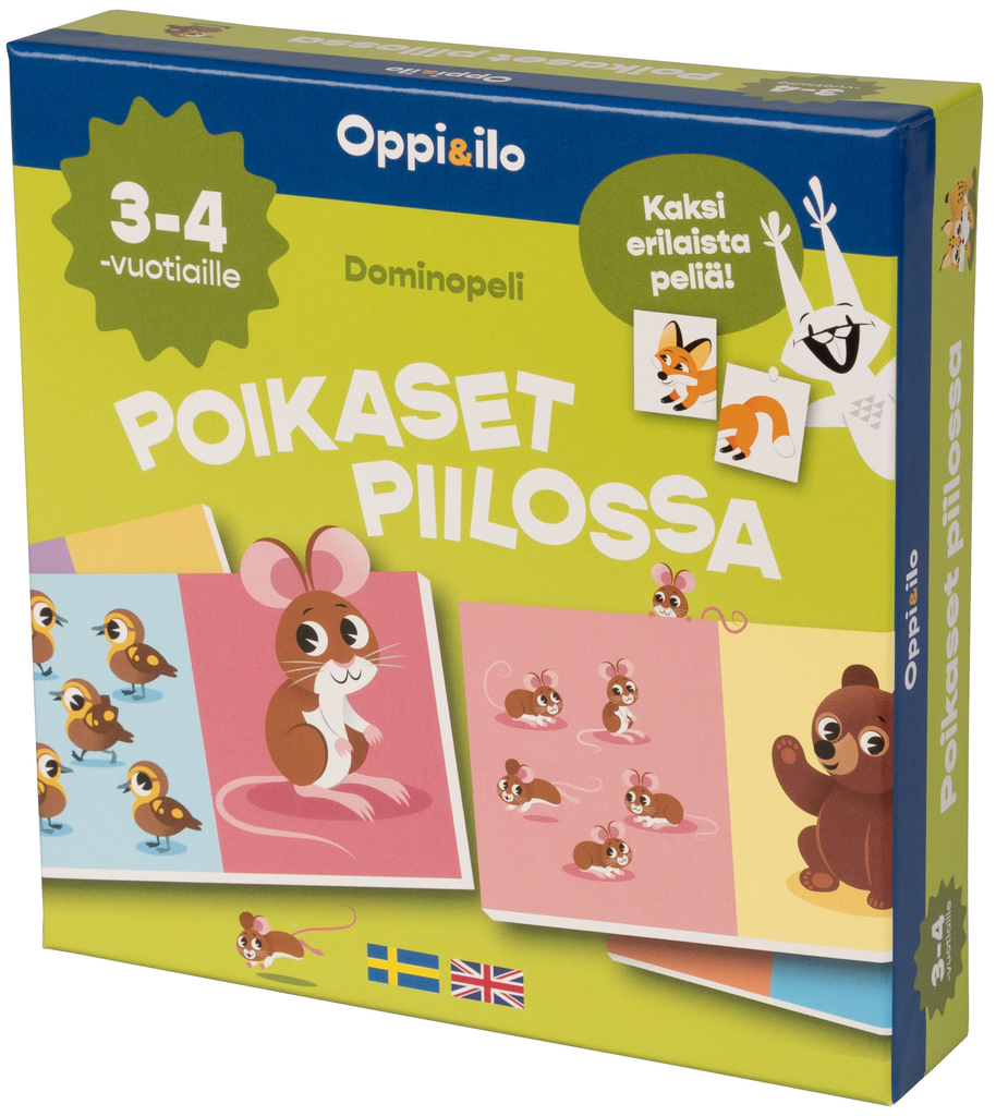 Oppi&ilo - Hidden babies domino game 3–4 yrs