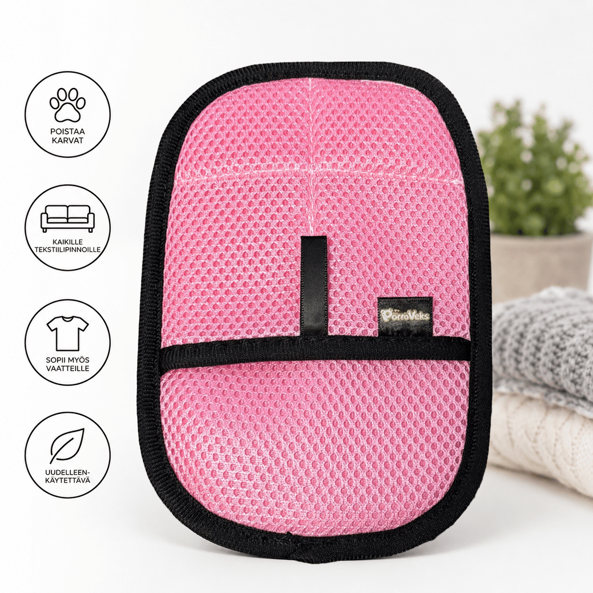 PörröVeks®-Fellpflegehandschuh, Pink