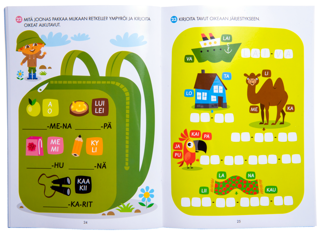 Oppi&ilo - Wipeable From letters to words 5-7 yrs