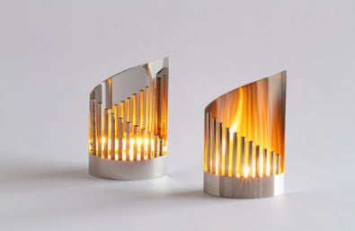 Northern lights candle lantern, matte
