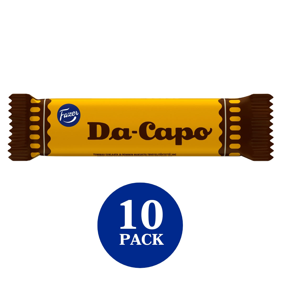Fazer DaCapo tumma suklaapatukka 20g 10-PACK
