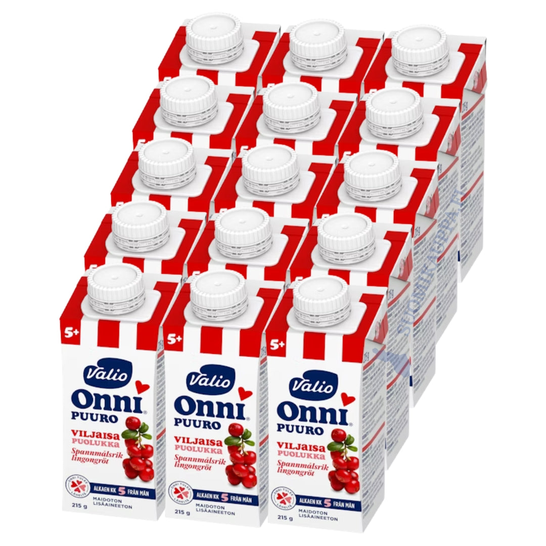 Valio Onni® fiberrik lingongröt 215 g UHT (från 5 mån) 15 st