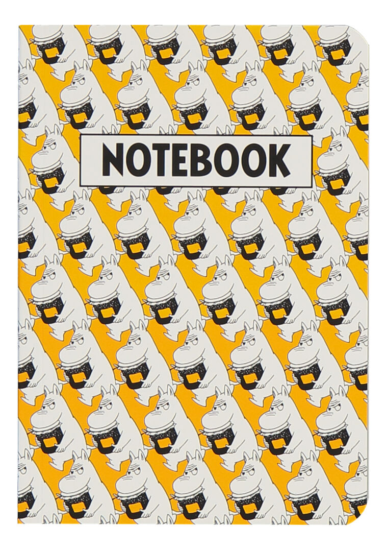 Moomin Pop Art notebook A6 yellow