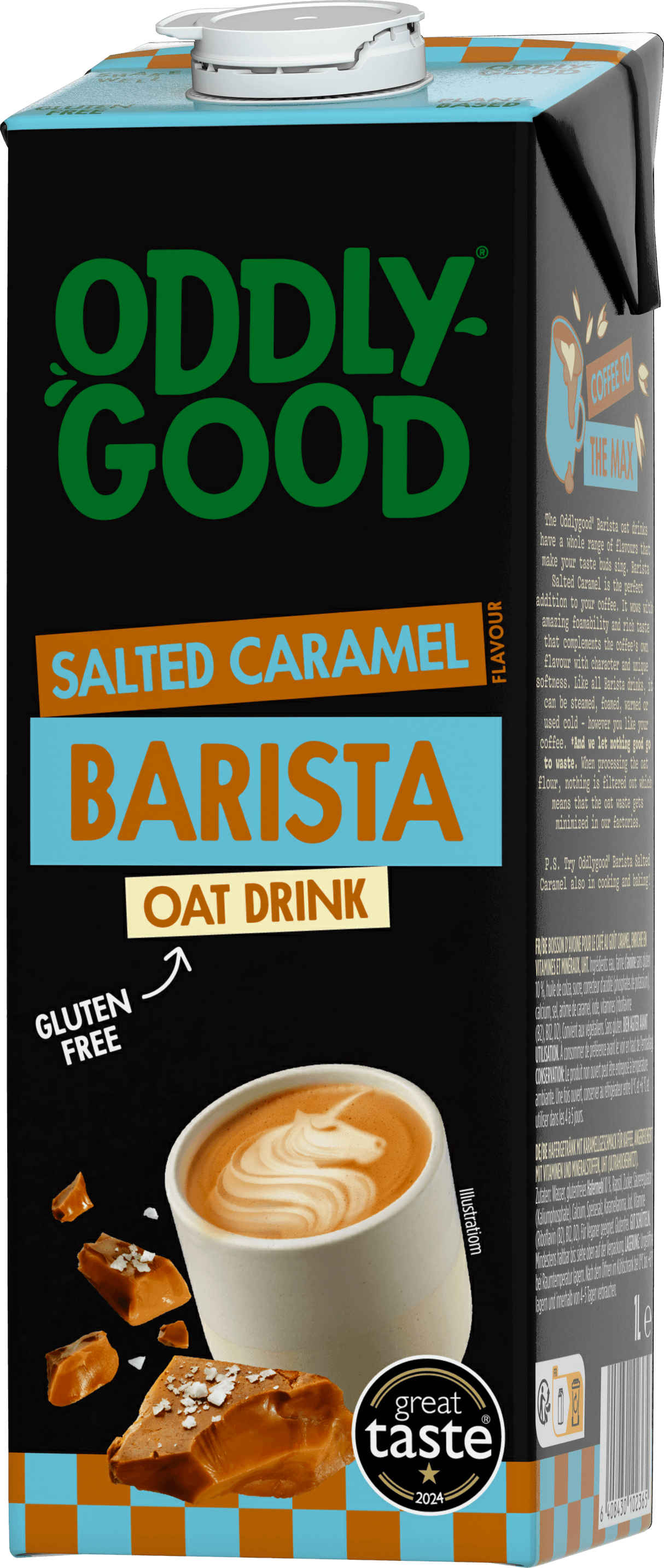 Oddlygood® Barista kaurajuoma 1 l caramel UHT gluteeniton