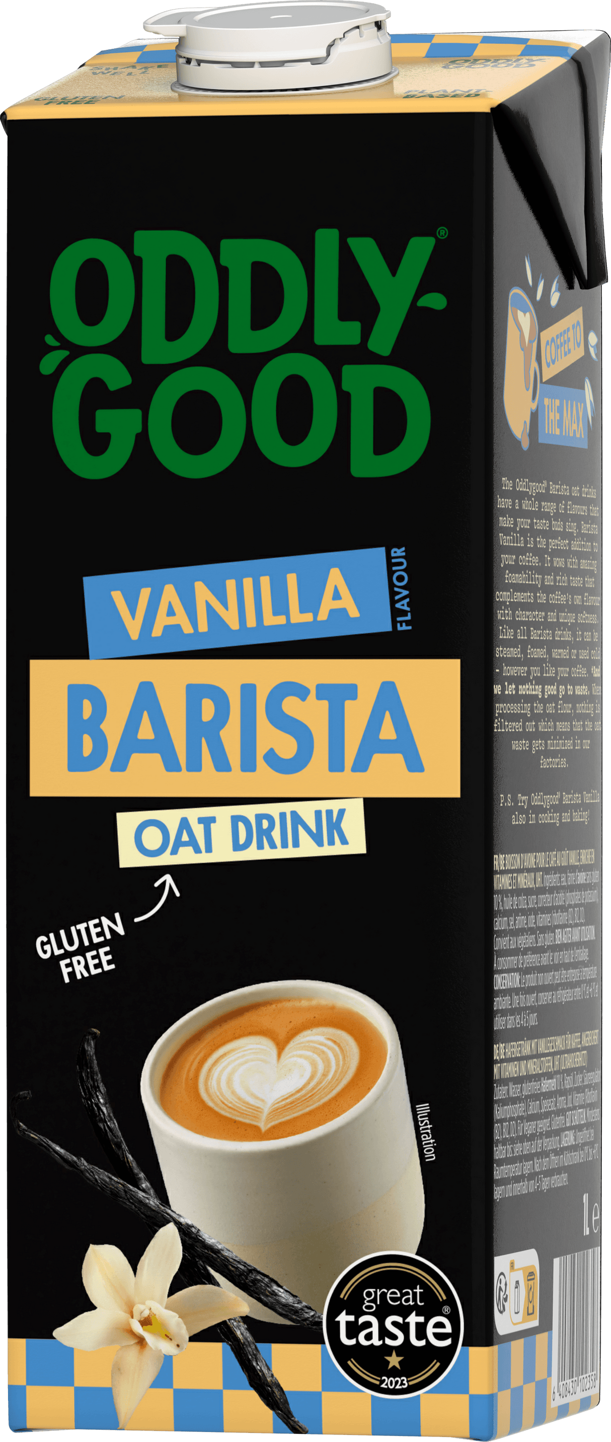 Oddlygood® Barista havredryck 1 l vanilj UHT glutenfri
