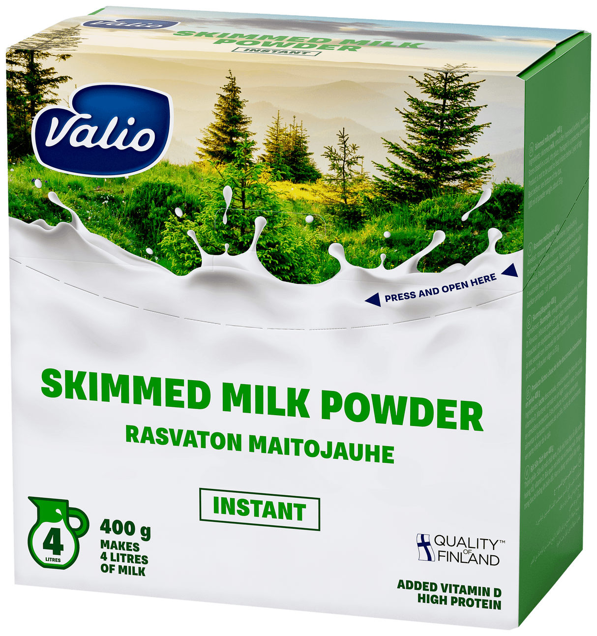 Valio rasvaton maitojauhe instant 400 g