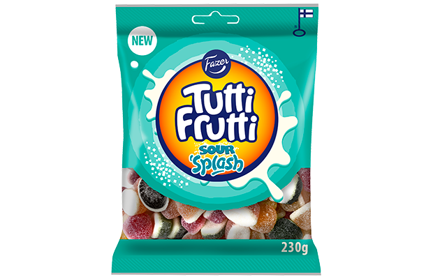 Fazer Tutti Frutti Sour Gummy 10 Packs of 180g
