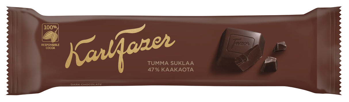 Karl Fazer dark chocolate bar 39g 5-PACK