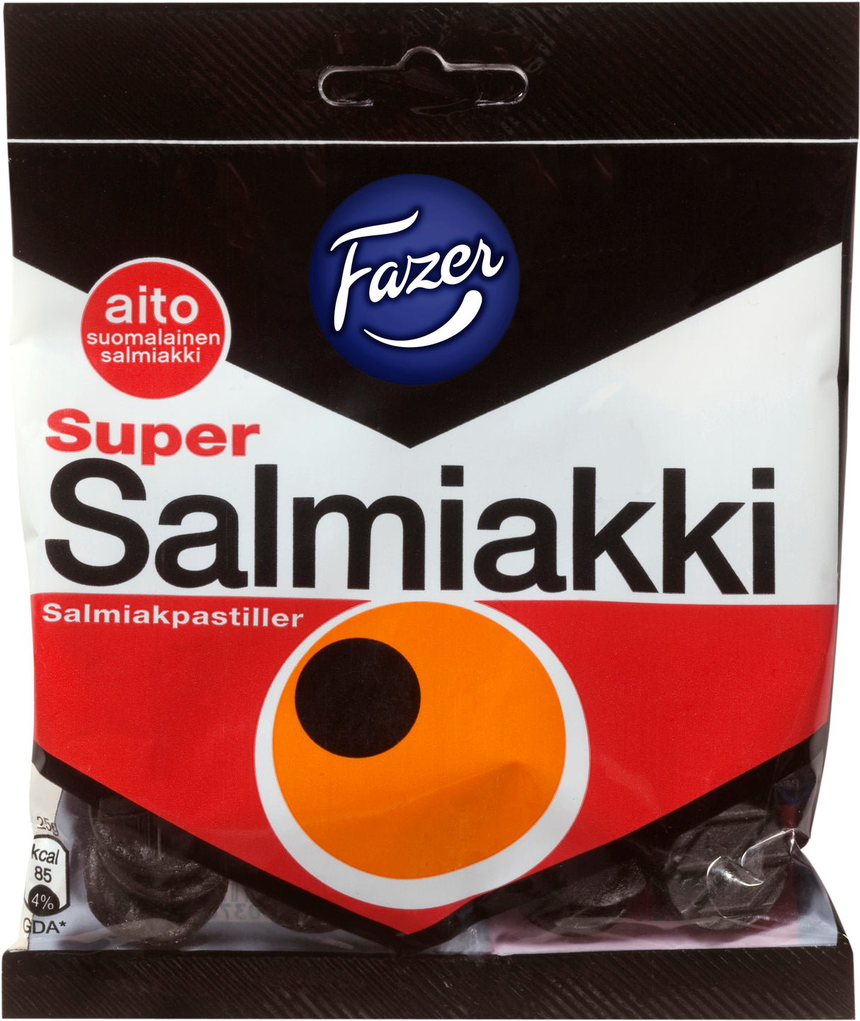 Fazer Super Salmiakki salmiakkipastilli 80g