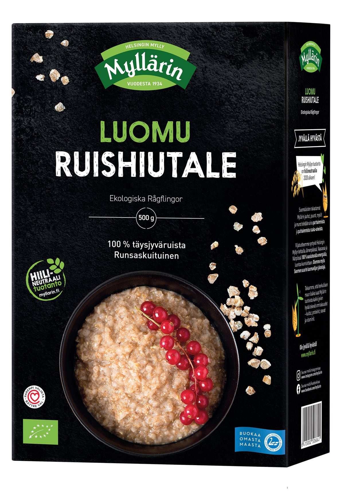 Myllärin 500g Luomu Ruishiutale