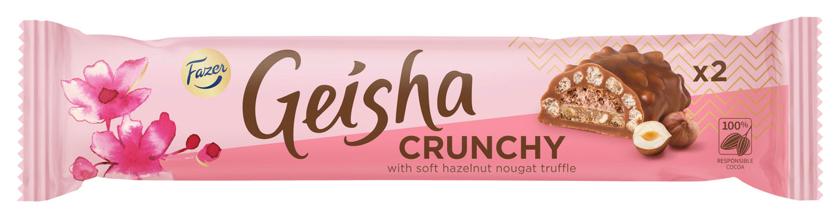 Fazer Geisha Crunchy suklaapatukka 50g 5-PACK