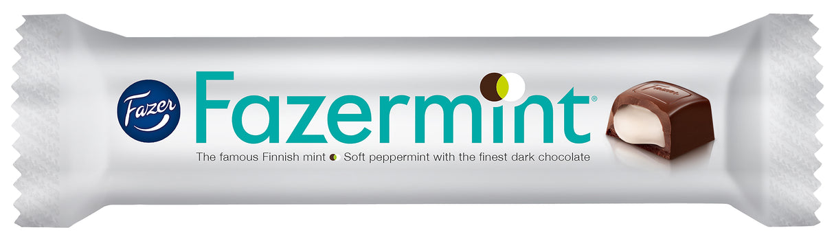 Fazer Fazermint tumma minttusuklaapatukka 41g 5-PACK