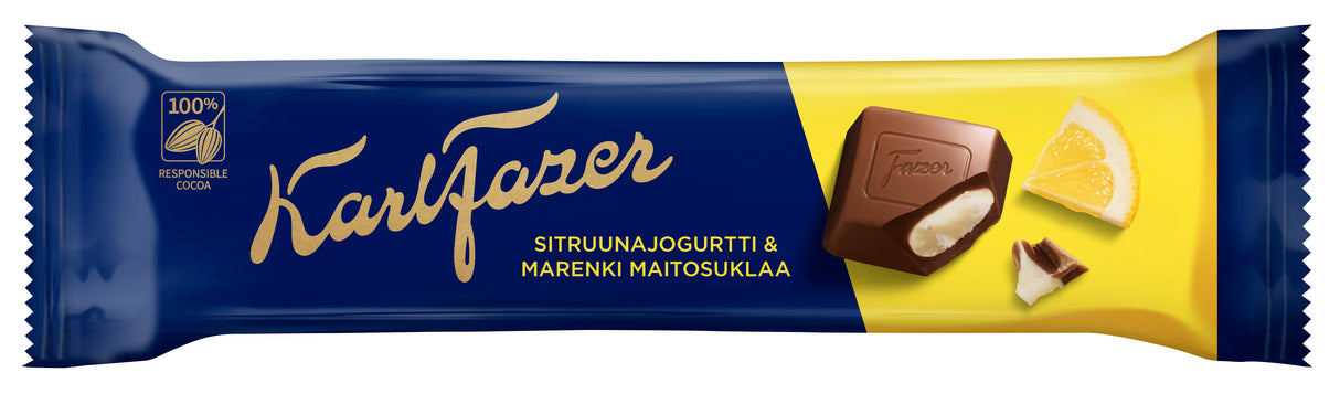 Karl Fazer Sitruunajogurtti -marenki suklaapatukka  37g 5-PACK