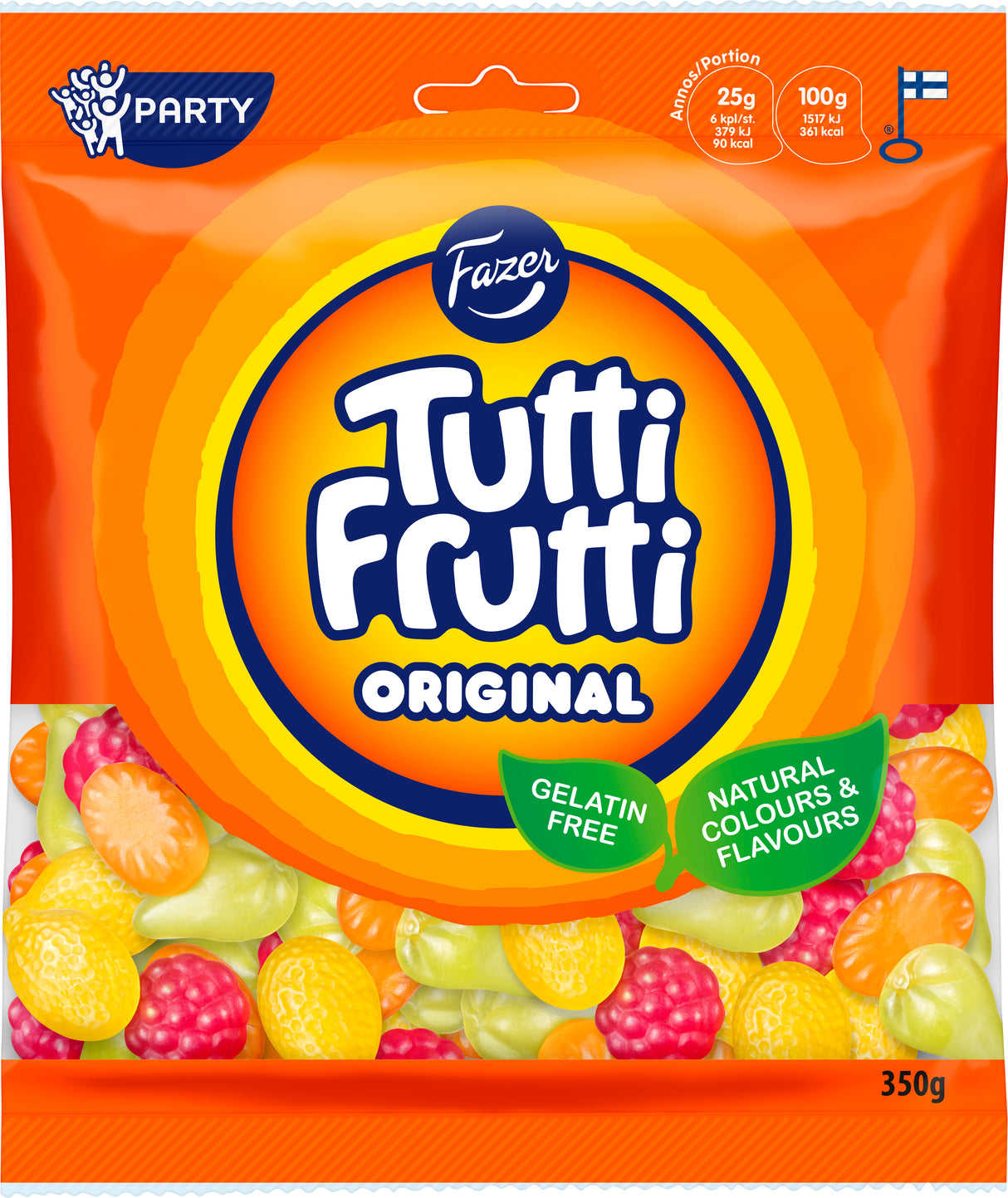 Fazer Tutti Frutti Original karkkipussi 350g