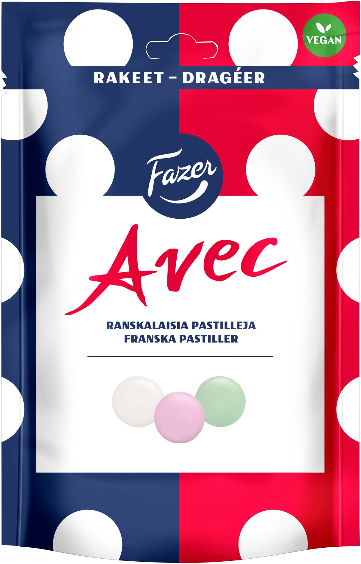 Fazer Avec ranskalaisia pastilleja karkkipussi 175g