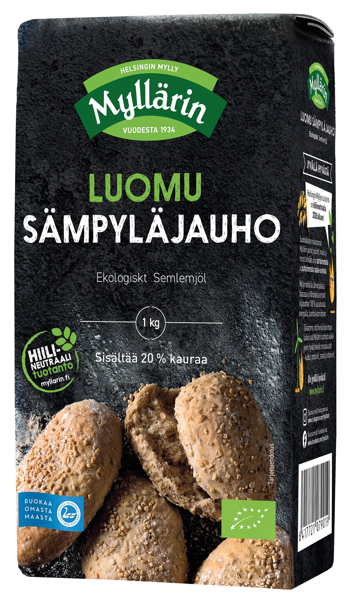 Myllärin 1kg Luomu Sämpyläjauho