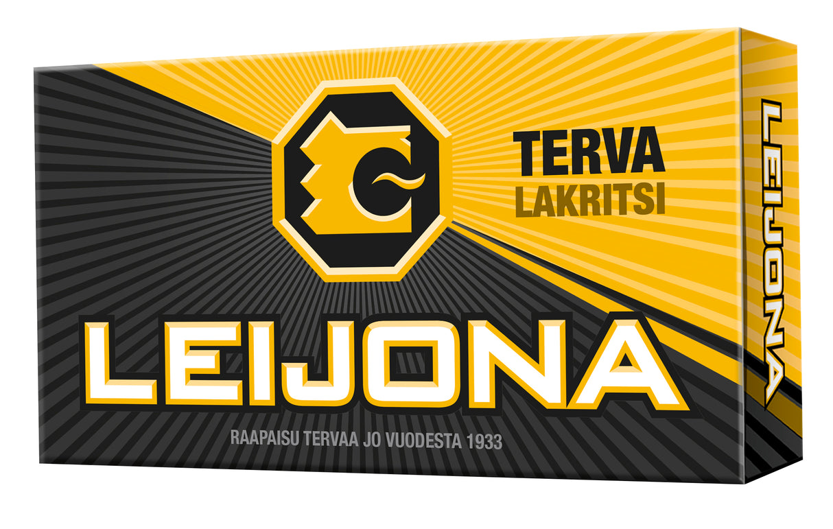 Leijona Tar-flavoured liquorice pastille 32g