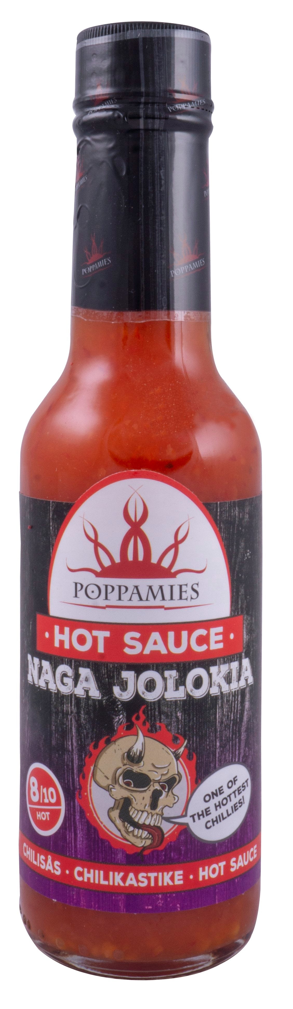 Poppamies Naga Jolokia chilikastike 150ml