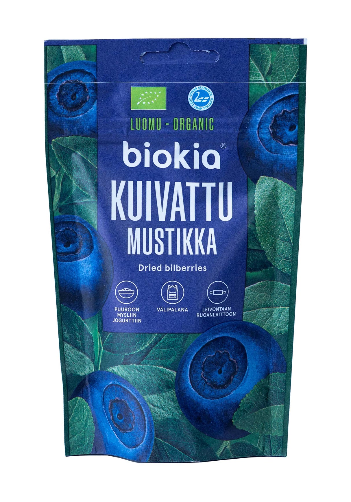 Biokia Organic dried bilberries 50g