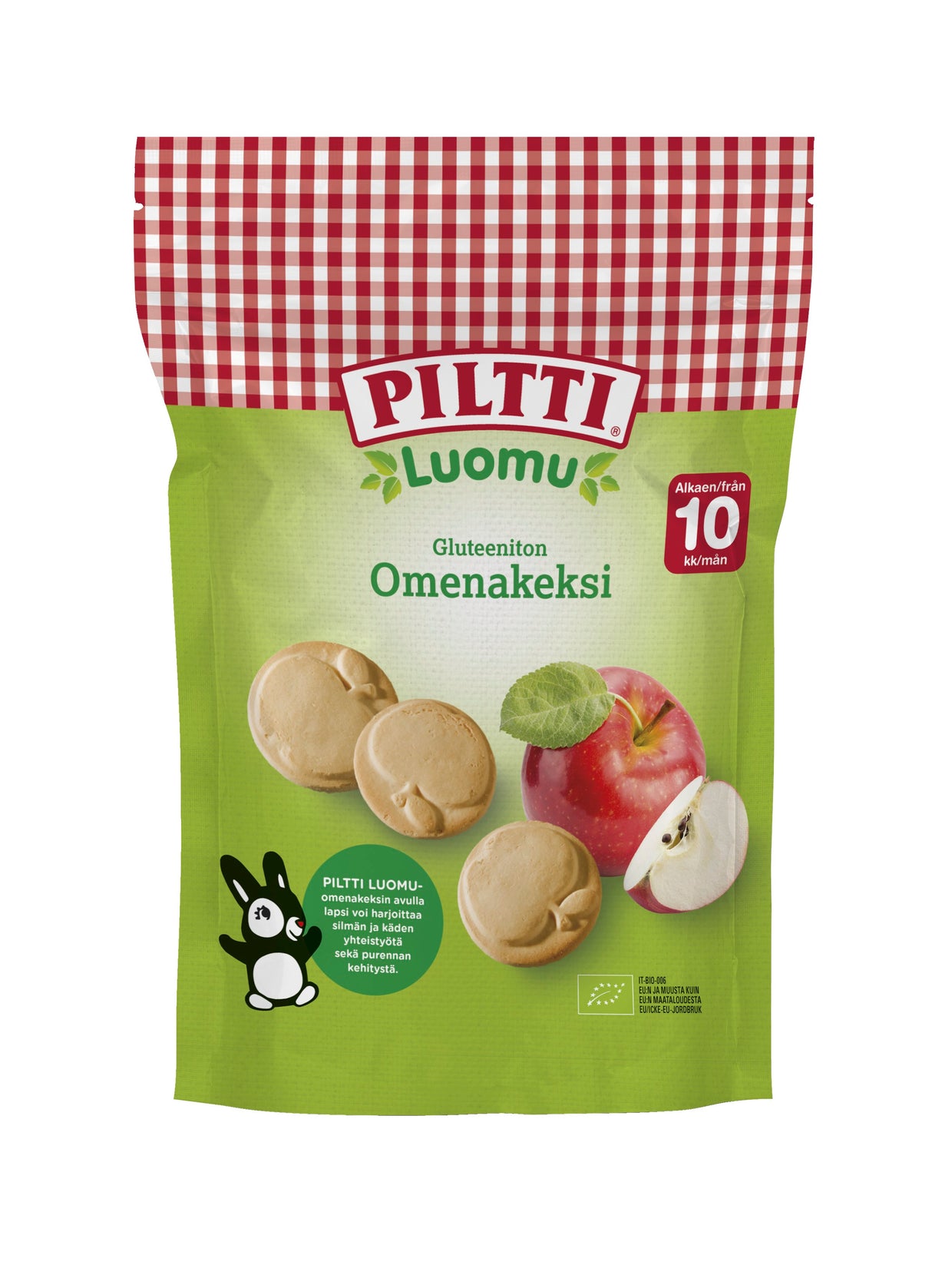 Piltti 150g Gluteeniton luomuomenakeksi 10kk